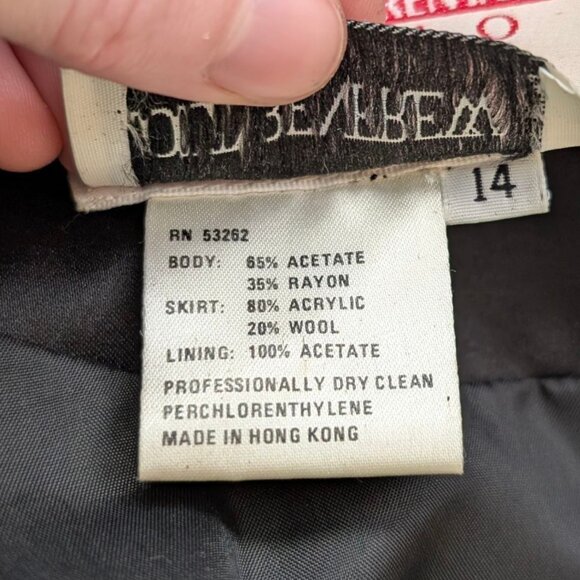 V. Oscar de la Renta Studio Black Velvet Dress - Picture 9 of 9